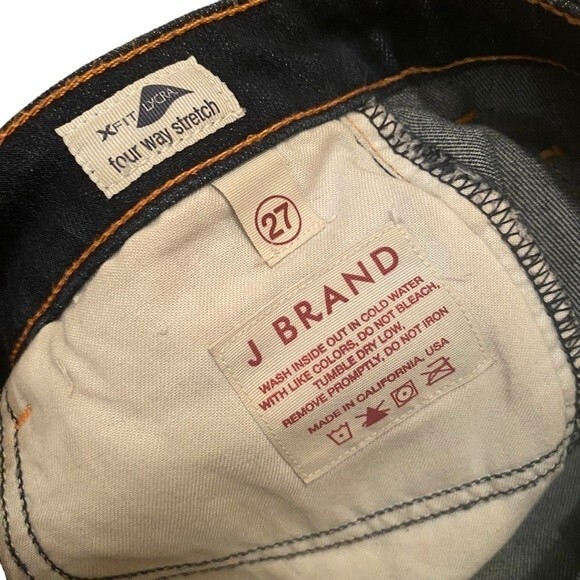 J Brand Womens‎ 27 Cuffed Hem Jean Dark Wash New - Picture 4 of 8
